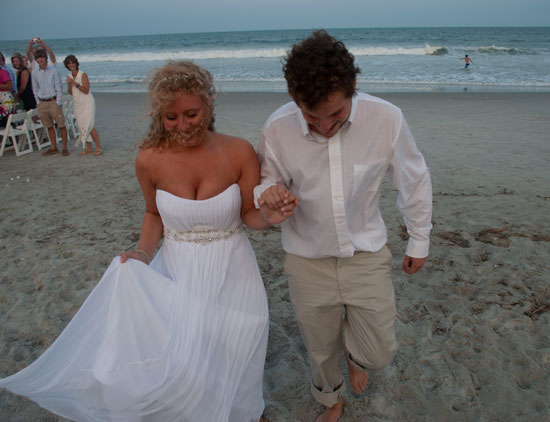 Kate Emmad Recessional On Beach