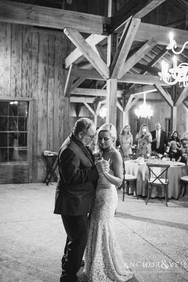 Father And Daughter Dance At Wedding