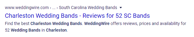 Google Search Charleston Wedding Bands