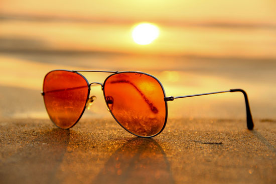 Sunglasses On Beach Summer